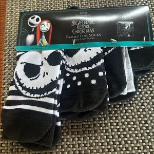 Disney Black and White Nightmare Before Christmas Socks Set